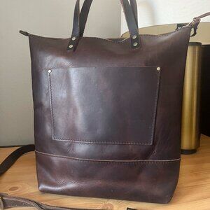 Portland Leather Goods Fullsize Crossbody Zippered Tote